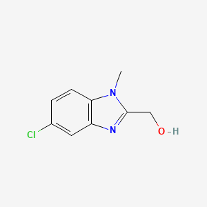 molecular formula C9H9ClN2O B2528297 (5-Chloro-1-methyl-1H-benzo[d]imidazol-2-yl)methanol CAS No. 380177-22-0