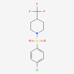 1-[(4-Chlorophenyl)sulfonyl]-4-(trifluoromethyl)piperidine