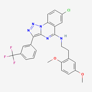 7-chloro-N-(2,5-dimethoxyphenethyl)-3-(3-(trifluoromethyl)phenyl)-[1,2,3]triazolo[1,5-a]quinazolin-5-amine