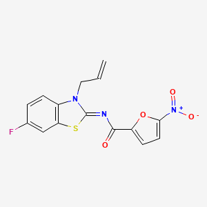 (Z)-N-(3-allyl-6-fluorobenzo[d]thiazol-2(3H)-ylidene)-5-nitrofuran-2-carboxamide