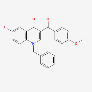 1-Benzyl-6-fluoro-3-(4-methoxybenzoyl)-1,4-dihydroquinolin-4-one