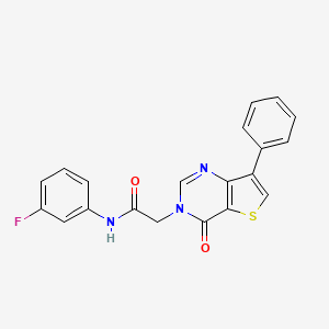 N-(3-fluorophenyl)-2-(4-oxo-7-phenylthieno[3,2-d]pyrimidin-3(4H)-yl)acetamide