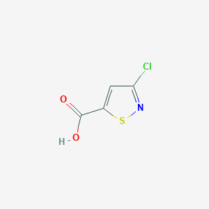molecular formula C4H2ClNO2S B2528366 3-Chloroisothiazole-5-carboxylic acid CAS No. 1368382-15-3