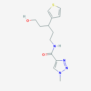 N-(5-hydroxy-3-(thiophen-3-yl)pentyl)-1-methyl-1H-1,2,3-triazole-4-carboxamide