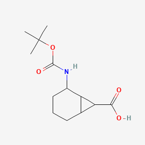 2-[(2-Methylpropan-2-yl)oxycarbonylamino]bicyclo[4.1.0]heptane-7-carboxylic acid