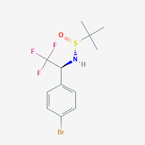 (R)-N-((S)-1-(4-Bromophenyl)-2,2,2-trifluoroethyl)-2-methylpropane-2-sulfinamide