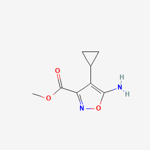 Methyl 5-amino-4-cyclopropyl-1,2-oxazole-3-carboxylate