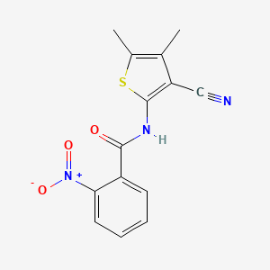N-(3-cyano-4,5-dimethylthiophen-2-yl)-2-nitrobenzamide