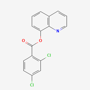 molecular formula C16H9Cl2NO2 B2528401 Quinolin-8-yl 2,4-dichlorobenzoate CAS No. 328022-59-9