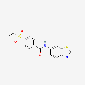 4-(isopropylsulfonyl)-N-(2-methylbenzo[d]thiazol-6-yl)benzamide
