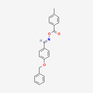 (E)-{[4-(benzyloxy)phenyl]methylidene}amino 4-methylbenzoate