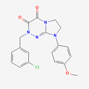 2-(3-chlorobenzyl)-8-(4-methoxyphenyl)-7,8-dihydroimidazo[2,1-c][1,2,4]triazine-3,4(2H,6H)-dione