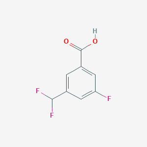 molecular formula C8H5F3O2 B2528420 3-(Difluoromethyl)-5-fluorobenzoic acid CAS No. 2248405-07-2