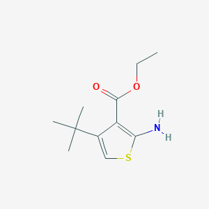 molecular formula C11H17NO2S B2528430 Ethyl 2-amino-4-tert-butylthiophene-3-carboxylate CAS No. 827614-39-1