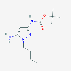 Tert-butyl N-(5-amino-1-butylpyrazol-3-yl)carbamate