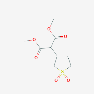 molecular formula C9H14O6S B2528440 Dimethyl 2-(1,1-dioxothiolan-3-yl)propanedioate CAS No. 321979-03-7