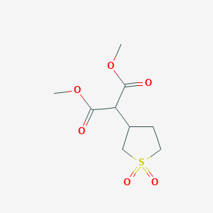 molecular formula C9H14O6S B2528440 Dimethyl (1,1-dioxidotetrahydrothiophen-3-yl)propanedioate CAS No. 321979-03-7