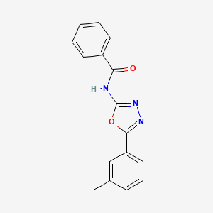 molecular formula C16H13N3O2 B2528444 N-[5-(3-methylphenyl)-1,3,4-oxadiazol-2-yl]benzamide CAS No. 904032-75-3