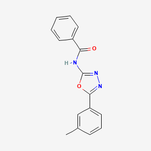 N-(5-(m-tolyl)-1,3,4-oxadiazol-2-yl)benzamide