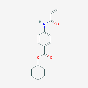 molecular formula C16H19NO3 B2528455 Cyclohexyl 4-(prop-2-enamido)benzoate CAS No. 2361850-86-2