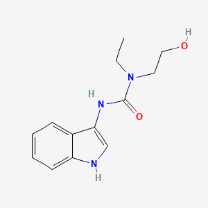 1-ethyl-1-(2-hydroxyethyl)-3-(1H-indol-3-yl)urea