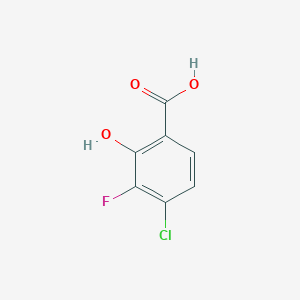 molecular formula C7H4ClFO3 B2528469 4-Chloro-3-fluoro-2-hydroxybenzoic acid CAS No. 1702676-05-8