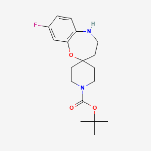 Tert-butyl 8-fluoro-4,5-dihydro-3H-spiro[1,5-benzoxazepine-2,4'-piperidine]-1'-carboxylate