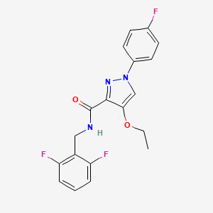 N-(2,6-difluorobenzyl)-4-ethoxy-1-(4-fluorophenyl)-1H-pyrazole-3-carboxamide