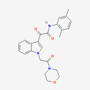 N-(2,5-dimethylphenyl)-2-(1-(2-morpholino-2-oxoethyl)-1H-indol-3-yl)-2-oxoacetamide