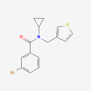3-bromo-N-cyclopropyl-N-(thiophen-3-ylmethyl)benzamide