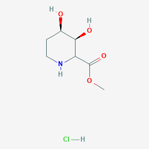 Methyl (3S,4R)-3,4-dihydroxypiperidine-2-carboxylate;hydrochloride