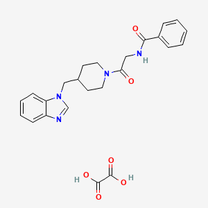 N-(2-(4-((1H-benzo[d]imidazol-1-yl)methyl)piperidin-1-yl)-2-oxoethyl)benzamide oxalate