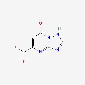 molecular formula C6H4F2N4O B2528502 5-(Difluoromethyl)[1,2,4]triazolo[1,5-a]pyrimidin-7-ol CAS No. 1018125-45-5
