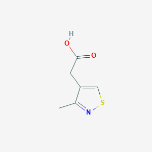 molecular formula C6H7NO2S B2528507 (3-Methyl-isothiazol-4-yl)-acetic acid CAS No. 10284-36-3