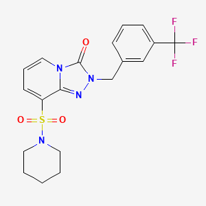 N-(3-chloro-4-fluorophenyl)-2-[3-(3-methylphenyl)-7-oxoisothiazolo[4,5-d]pyrimidin-6(7H)-yl]acetamide