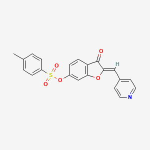 (Z)-3-oxo-2-(pyridin-4-ylmethylene)-2,3-dihydrobenzofuran-6-yl 4-methylbenzenesulfonate