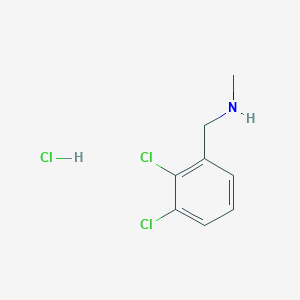 molecular formula C8H10Cl3N B2528526 1-(2,3-Dichlorophenyl)-N-methylmethanamine hydrochloride CAS No. 39959-78-9
