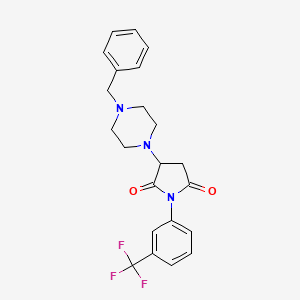 3-(4-Benzylpiperazin-1-yl)-1-[3-(trifluoromethyl)phenyl]pyrrolidine-2,5-dione