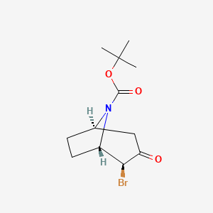 Tert-butyl (1S,2S,5R)-2-bromo-3-oxo-8-azabicyclo[3.2.1]octane-8-carboxylate
