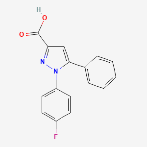 1-(4-fluorophenyl)-5-phenyl-1H-pyrazole-3-carboxylic acid