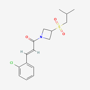 (E)-3-(2-chlorophenyl)-1-(3-(isobutylsulfonyl)azetidin-1-yl)prop-2-en-1-one