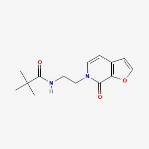 molecular formula C14H18N2O3 B2528563 N-(2-(7-oxofuro[2,3-c]pyridin-6(7H)-yl)ethyl)pivalamide CAS No. 2034413-54-0
