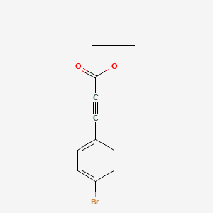 molecular formula C13H13BrO2 B2528640 Tert-butyl 3-(4-bromophenyl)prop-2-ynoate CAS No. 342043-09-8