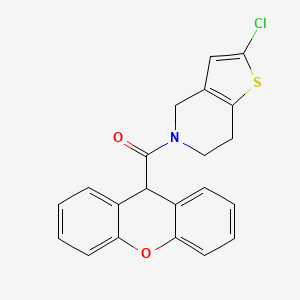 molecular formula C21H16ClNO2S B2528672 (2-chloro-6,7-dihydrothieno[3,2-c]pyridin-5(4H)-yl)(9H-xanthen-9-yl)methanone CAS No. 2034608-93-8