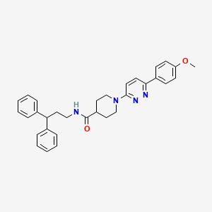 molecular formula C32H34N4O2 B2528724 N-(3,3-diphenylpropyl)-1-[6-(4-methoxyphenyl)pyridazin-3-yl]piperidine-4-carboxamide CAS No. 1203048-36-5
