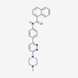 N-(4-(6-(4-methylpiperazin-1-yl)pyridazin-3-yl)phenyl)-1-naphthamide