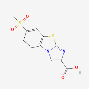 7-(Methylsulfonyl)imidazo[2,1-b][1,3]benzothiazole-2-carboxylic acid