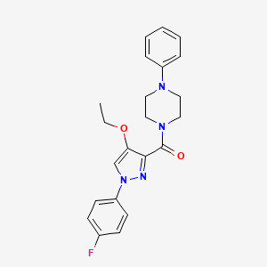 (4-ethoxy-1-(4-fluorophenyl)-1H-pyrazol-3-yl)(4-phenylpiperazin-1-yl)methanone