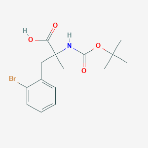3-(2-Bromophenyl)-2-methyl-2-[(2-methylpropan-2-yl)oxycarbonylamino]propanoic acid