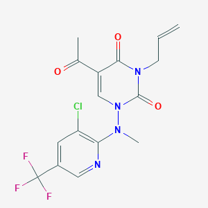 5-acetyl-3-allyl-1-[[3-chloro-5-(trifluoromethyl)-2-pyridinyl](methyl)amino]-2,4(1H,3H)-pyrimidinedione